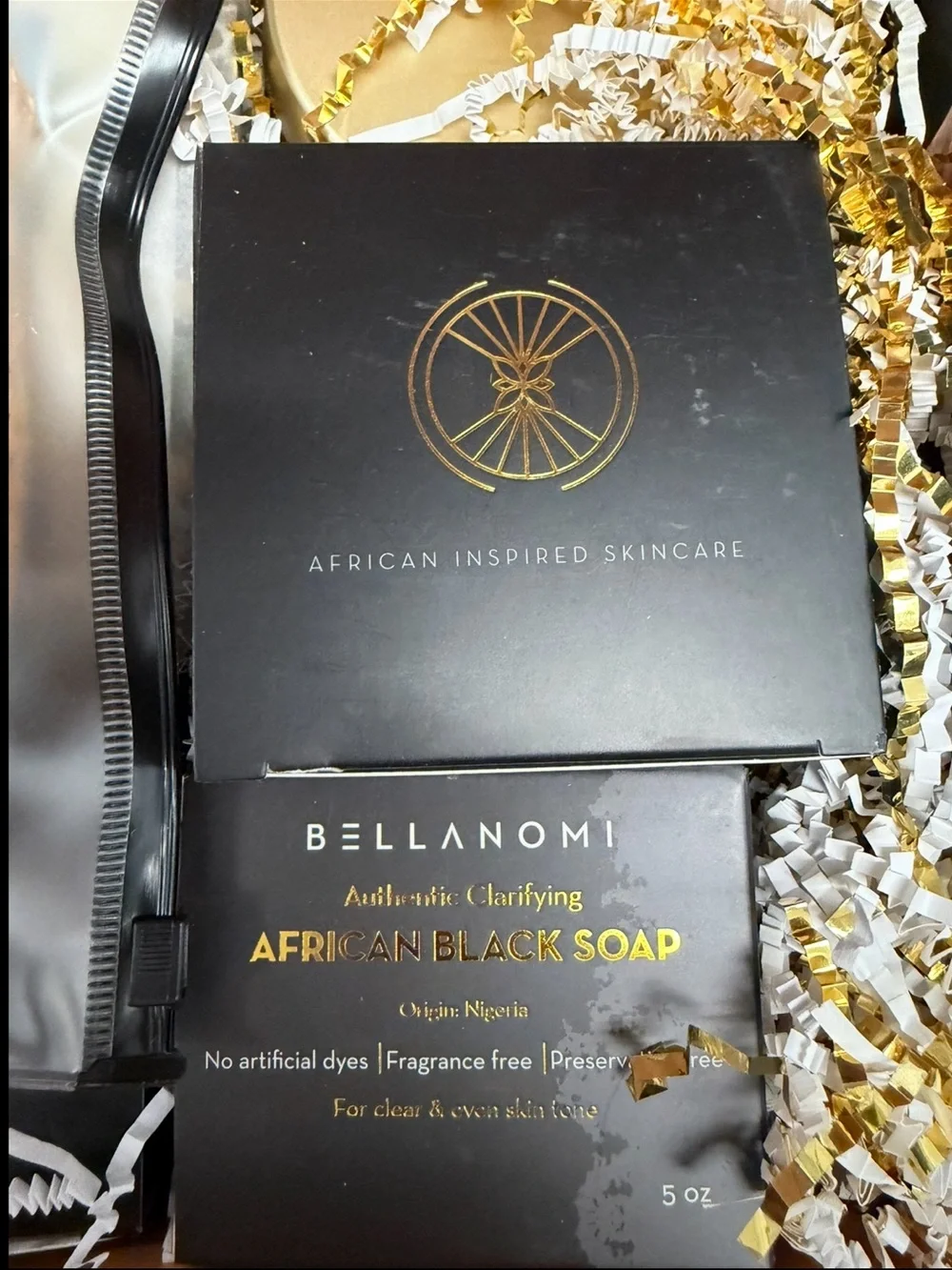 African Soap, Sponge Oil, hair and skin care Set